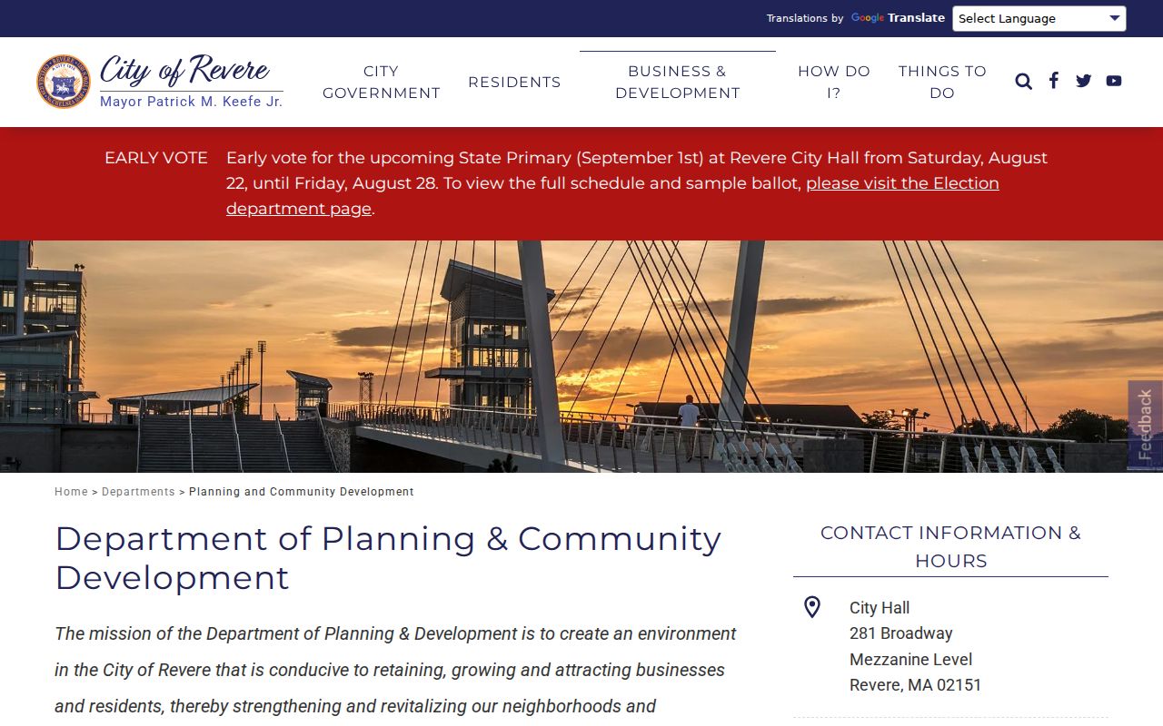Revere neighbors planning and community development resource