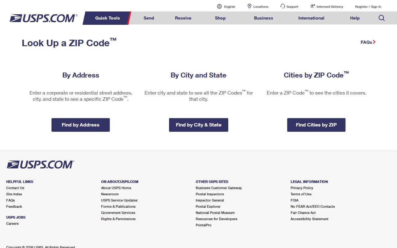 Revere ZIP code directory USPS complete address verification